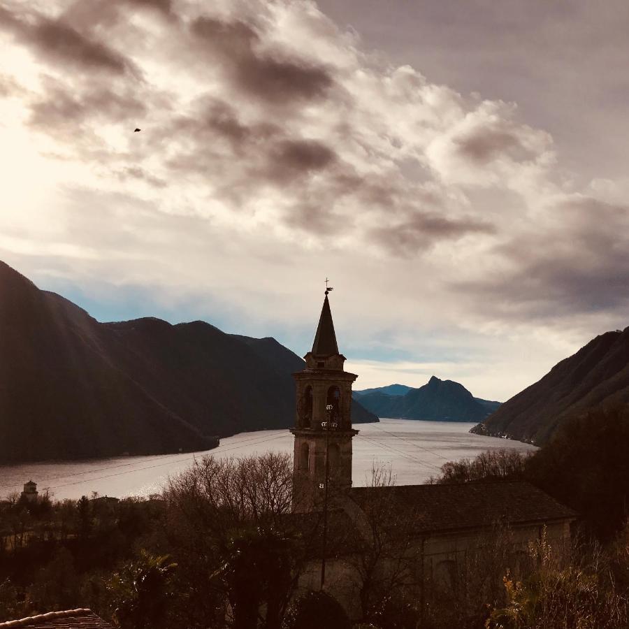 Casa Di Borgo Vista Lago Valsolda Bagian luar foto